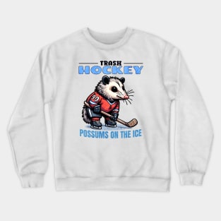 Possum Hockey Player Crewneck Sweatshirt